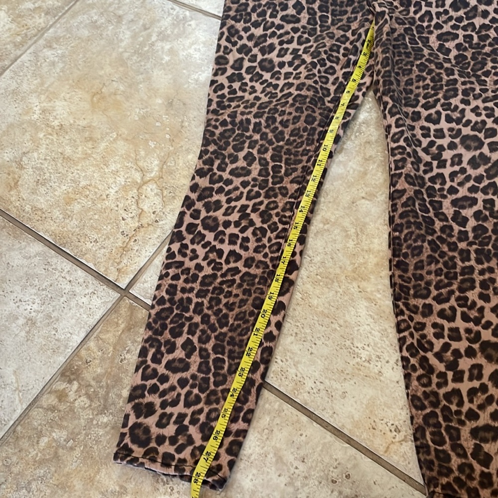 Good America Good Waist Leopard Print Skinny Jeans Size 16 - Picture 6 of 7